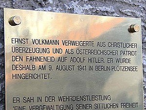 Volkmann - Gedenktafel Volkmann - Gedenktafel